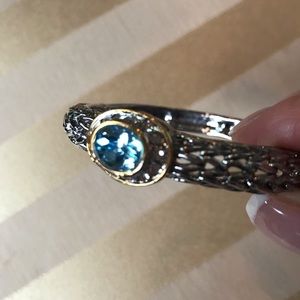 Silver and gold tone bracelet